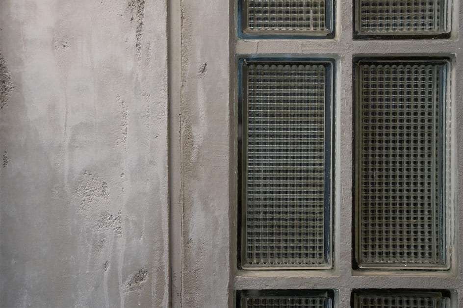 Detalle del acabado de imitación cemento